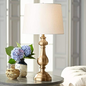 Regency Hill Traditional Table Lamp 26" Antique Brass