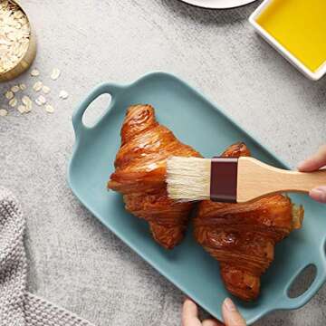 Natural Boar Bristle Pastry Brush Set - Quality Kitchen Tools