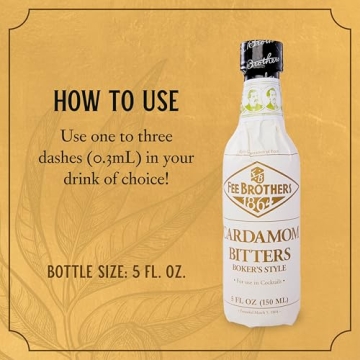 Fee Brothers Cardamom Cocktail Bitters - Aromatic Mixer