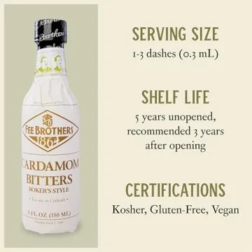 Fee Brothers Cardamom Cocktail Bitters - Aromatic Mixer