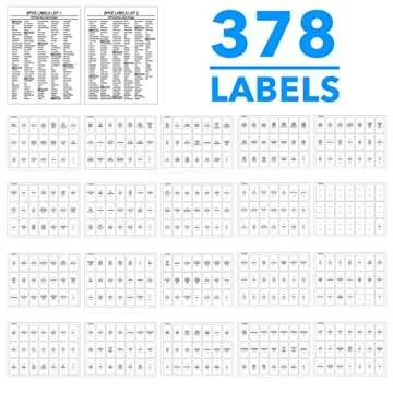 Elegant SpaceAid Spice Jar Set with Bamboo Lids and Labels