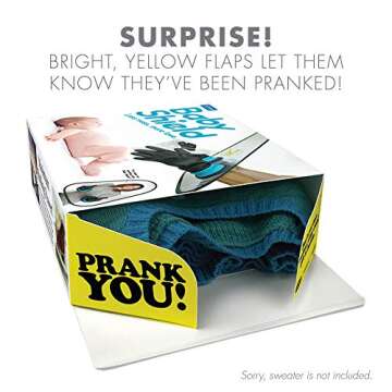 Prank-O Baby Shield Prank Gift Box – Empty Box for Wrapping Real Presents – Hilarious Fake Packa...