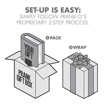 Prank-O Baby Shield Prank Gift Box – Empty Box for Wrapping Real Presents – Hilarious Fake Packaging for Birthdays, Christmas, and Holidays – Fun Gag Gift Box for New Parents, Baby Showers