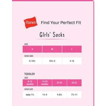 Hanes Girls 20-Pair Super Value No Show Fashion Liner Socks, Assorted, 4 US