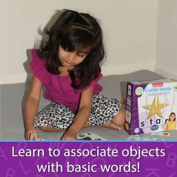 4 Letter Words Self-Correcting Puzzle for Kids Ages 3-5