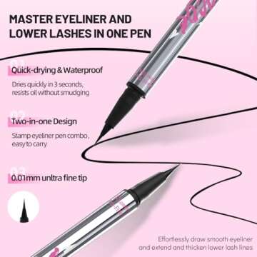 Unicos Lower Eyelash Stamp 2-In-1 Eyeliner and Lash Tool