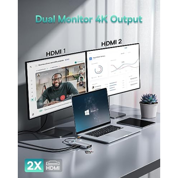 Baseus 9-in-1 Docking Station for Dual 4K Displays