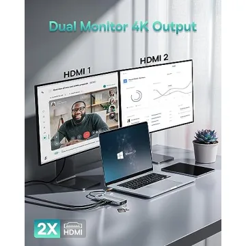 Baseus 9-in-1 Docking Station for Dual 4K Displays