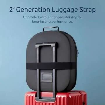 Ozueccr Cowboy Hat Travel Case – Crushproof Carrier for Cowboy, Panama & Tweed Hats with Carrying Handle, Shoulder and Luggage Strap, For Travel and At-Home Storage (Large)