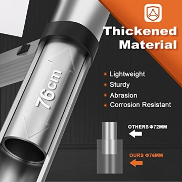 SocTone 12.5 FT Telescoping Ladder for Indoor and Outdoor Use