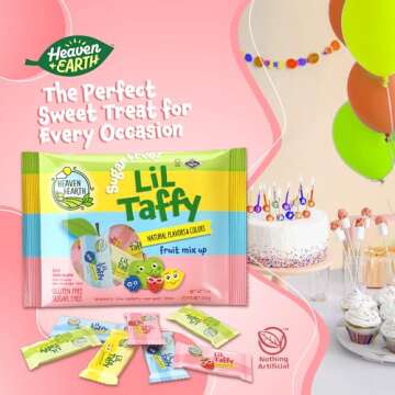 Heaven & Earth Sugar Free Lil Taffy Fruit Mix, 20 Count