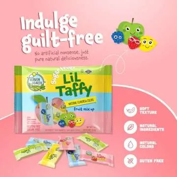 Heaven & Earth Sugar Free Lil Taffy Fruit Mix, 20 Count
