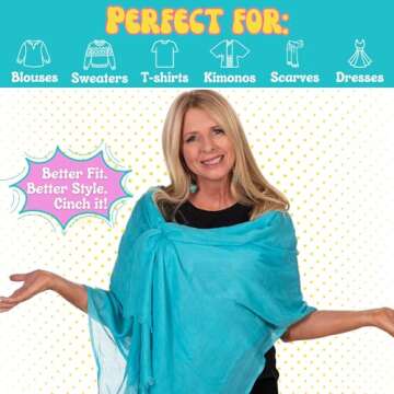 Cinch It! Women's Fashion Dress Clip & Slimmer - 3-Pack