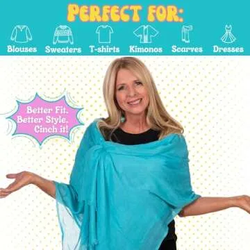 Cinch It! Women's Fashion Dress Clip & Slimmer - 3-Pack