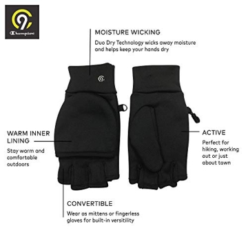 C9 Champion Women's Flip Top Mittens, Warm and Functional