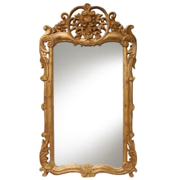 Hickory Manor House Flourishing Mirror Gold Leaf Decor