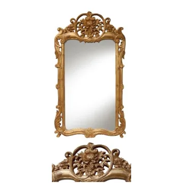Hickory Manor House Flourishing Mirror Gold Leaf Decor