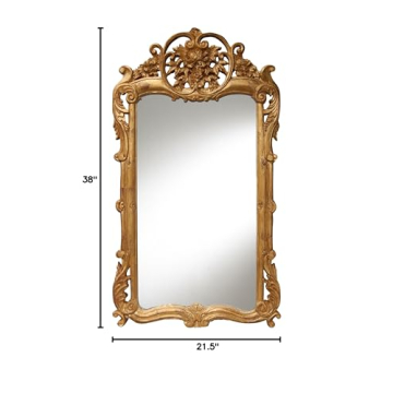 Hickory Manor House Flourishing Mirror Gold Leaf Decor
