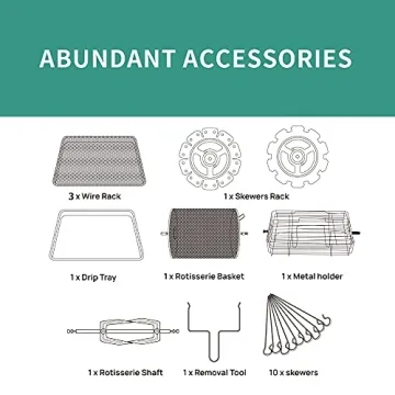 Besile 12QT Multifunction Air Fryer with LCD Touchscreen