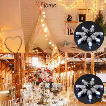 Mudder 40 Pieces LED Balloon Lights Mini Battery Powered Party LED Lights Bulbs for Paper Lantern Balloon Wedding Halloween Christmas Party Decoration Centerpieces(White)
