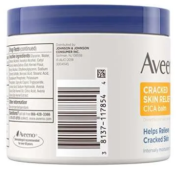 Aveeno Cracked Skin Relief Balm 11 Ounce Jar (Pack of 2)
