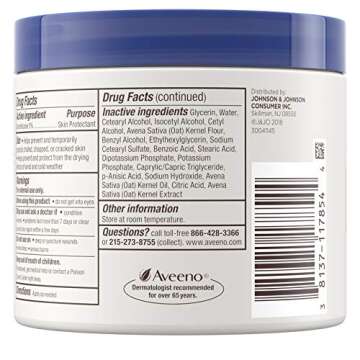 Aveeno Cracked Skin Relief Balm 11 Ounce Jar (Pack of 2)