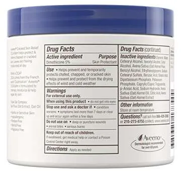 Aveeno Cracked Skin Relief Balm 11 Ounce Jar (Pack of 2)