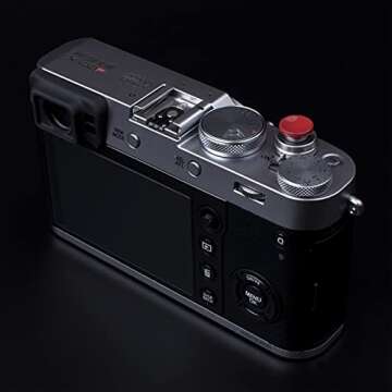 VKO Dark Red Soft Metal Shutter Release Buttons for Cameras