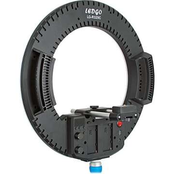 Ledgo LGR320C Bi-Color Flood Shoot-Through LED Ring Light