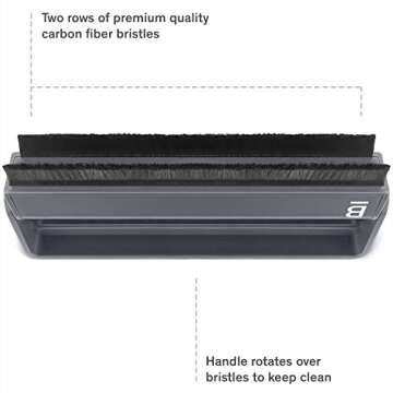 Boundless Audio Record Cleaning Kit - Vinyl Brush Bundle with Stylus Brush, 6.75oz Record Cleaner Solution, Microfiber Cloth & Label Protector - 5 Piece Cleaning Kit