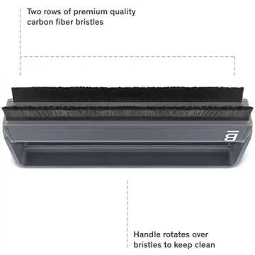 Boundless Audio Record Cleaning Kit - Vinyl Brush Bundle with Stylus Brush, 6.75oz Record Cleaner Solution, Microfiber Cloth & Label Protector - 5 Piece Cleaning Kit