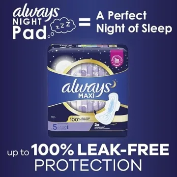 Always Overnight Pads with Wings for Heavy Flow Confidence