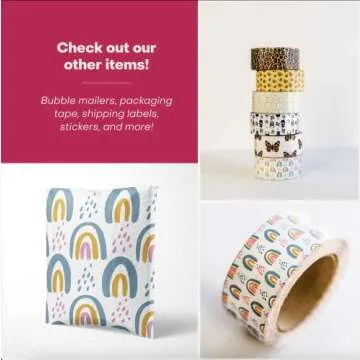 Package Mint Poly Mailers 10 x 13 100 Pack | Waterproof & Tear Resistant Mailing Envelopes for Small Business Supplies | Shipping Bags for Clothes | Cute Shipping Bags for Small Business - Smile Face