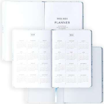 2023-2024 Eccolo Designer 18 Month Academic Agenda Planner, Monthly & Weekly Pages (5.25 x 7.75")