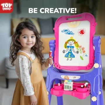 STEAM Life 4-in-1 Kids Art Easel - Double-Sided Fun