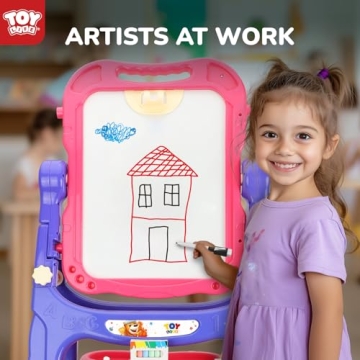 STEAM Life 4-in-1 Kids Art Easel - Double-Sided Fun