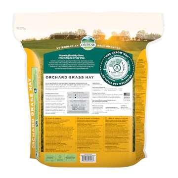 Oxbow Animal Health Orchard Grass Hay - All Natural Grass Hay for Chinchillas, Rabbits, Guinea Pigs,...