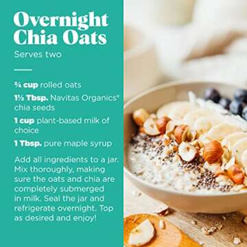 Navitas Organics Chia Seeds, 8 oz. Bag, 19 Servings - Organic, Non-GMO, Gluten-Free