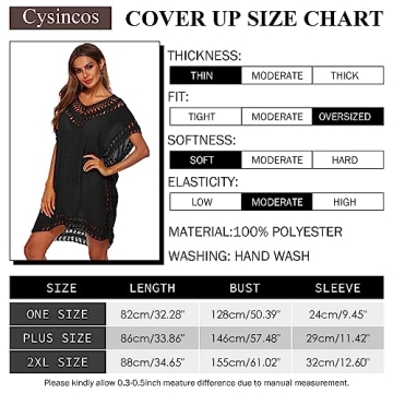 Stylish Cysincos Women's Swimwear Cover Up for Beach Days