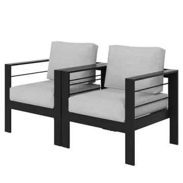 Wisteria Lane Aluminum Patio Armchair with Cushions