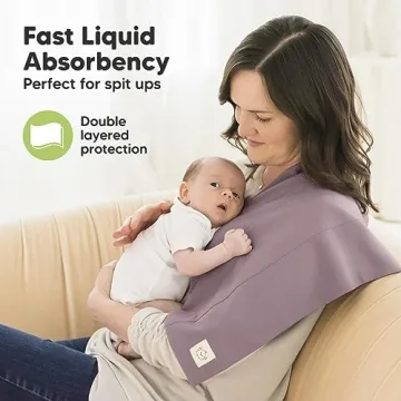 Organic Baby Burp Cloths - Extra Soft & Absorbent 6-Pack