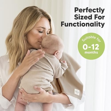 Organic Baby Burp Cloths - Extra Soft & Absorbent 6-Pack