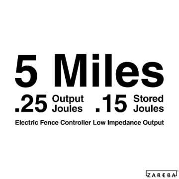 Zareba EDC5M-Z 5-Mile Battery Operated Solid State Electric Fence Charger