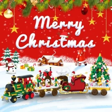 Christmas Train Building Blocks Set for Advent 2024