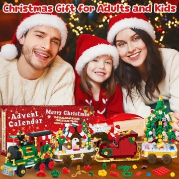 Christmas Train Building Blocks Set for Advent 2024