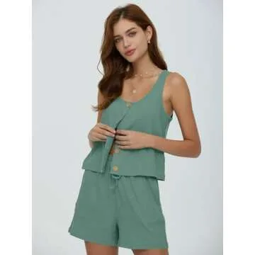 Stylish Women’s Ribbed Knit Pajama Set - Soft & Comfortable