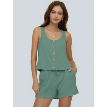 Stylish Women’s Ribbed Knit Pajama Set - Soft & Comfortable