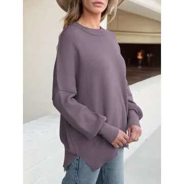 Cozy ANRABESS Batwing Sweater for Women - Fall 2024
