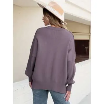 Cozy ANRABESS Batwing Sweater for Women - Fall 2024