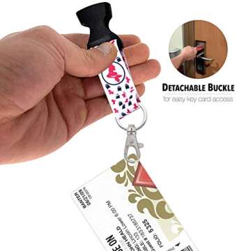 Cruise Lanyards with ID Holder [2 Pack] Mermaid & Navy Cruise Ship Design for Ship Key Cards [White & Blue] in 2024 & 2025